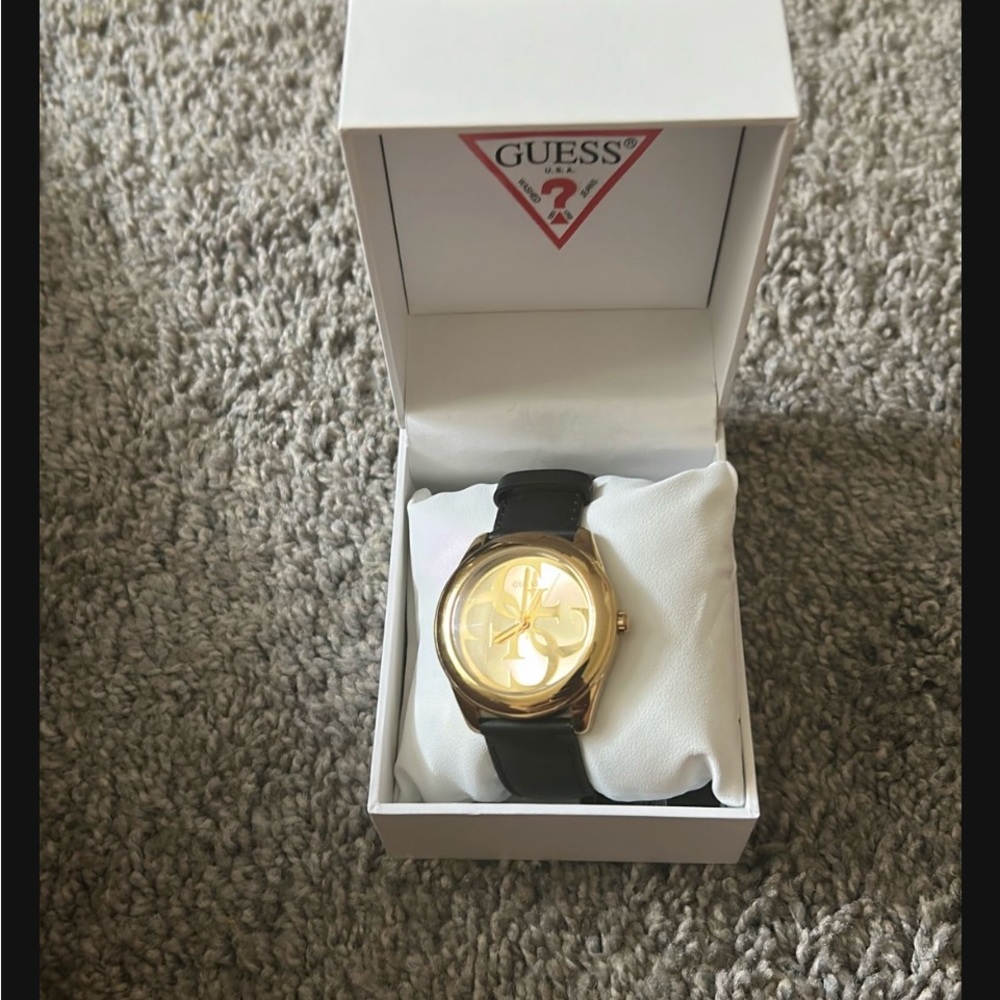 Guess Gold and Black Fashion Watch